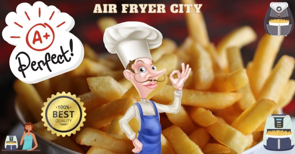 frozen chips in an air fryer