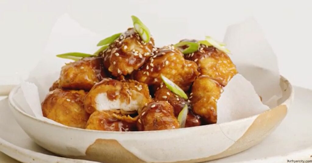 Air Fryer Sticky Chicken Bites