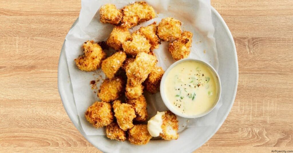 Air Fryer Cauliflower Cheese Bites